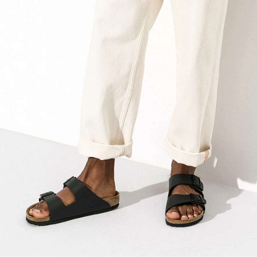 Birkenstock Mens Arizona Birko-Flor Sandals Black
